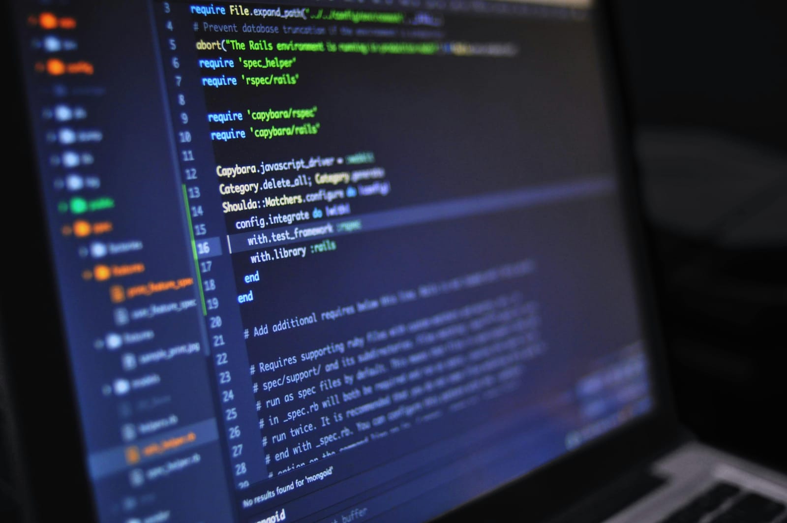 Engineer working on an AI system
